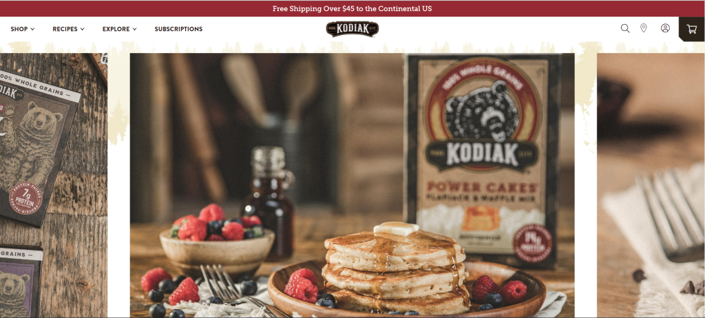 Cake Ecommerce web design
